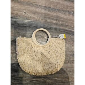NWT L'Occitane Natural Handmade Chic Straw Boho Vacation Bag